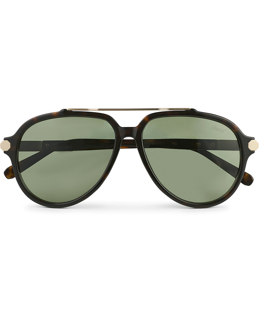 Heren | Brioni BR0096S Sunglasses Havana Green | Brioni | BR0096S Sunglasses Havana Green