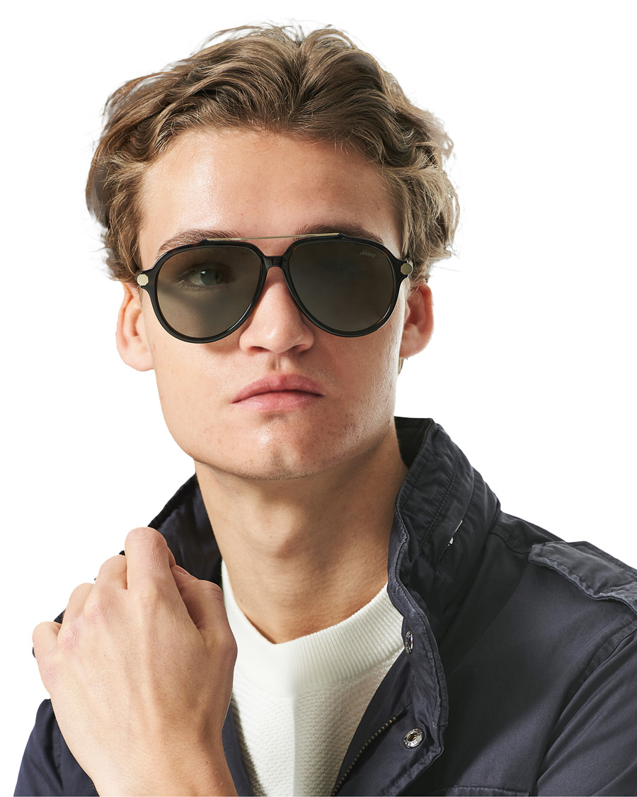 Heren | Brioni BR0096S Sunglasses Havana Green | Brioni | BR0096S Sunglasses Havana Green