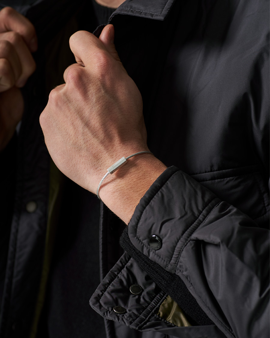 Heren | LE GRAMME Octagonal Cable Bracelet Brushed Sterling Silver 7g | LE GRAMME | Octagonal Cable Bracelet Brushed Sterling Silver 7g