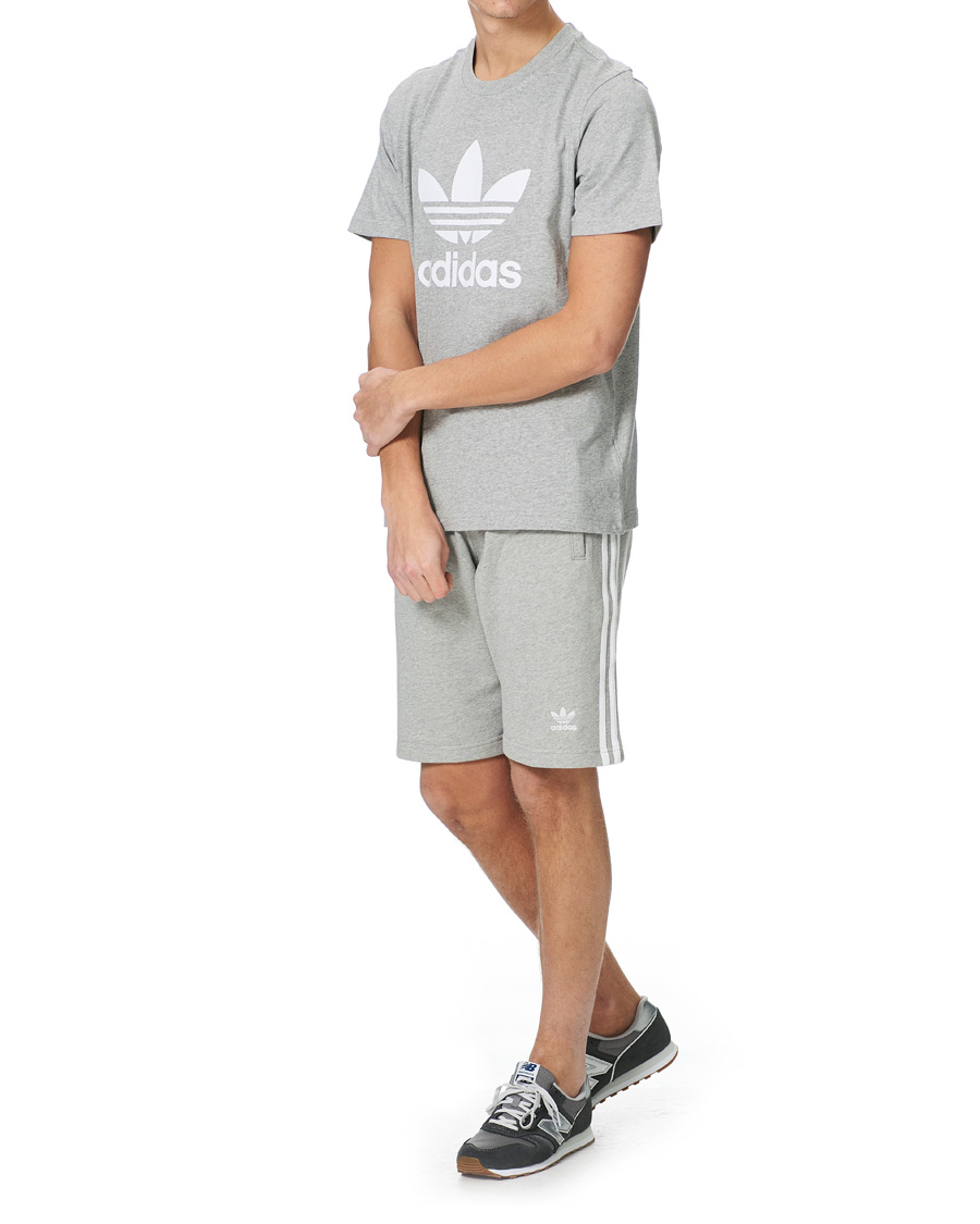 Heren | T-shirts | adidas Originals | Trefoil Tee Grey Melange