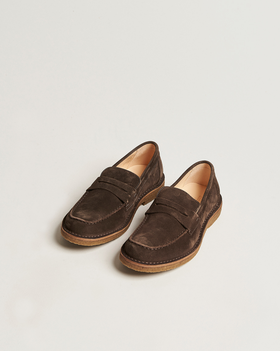 Heren | Italian Department | Astorflex | Mokaflex Loafers Dark Brown Suede