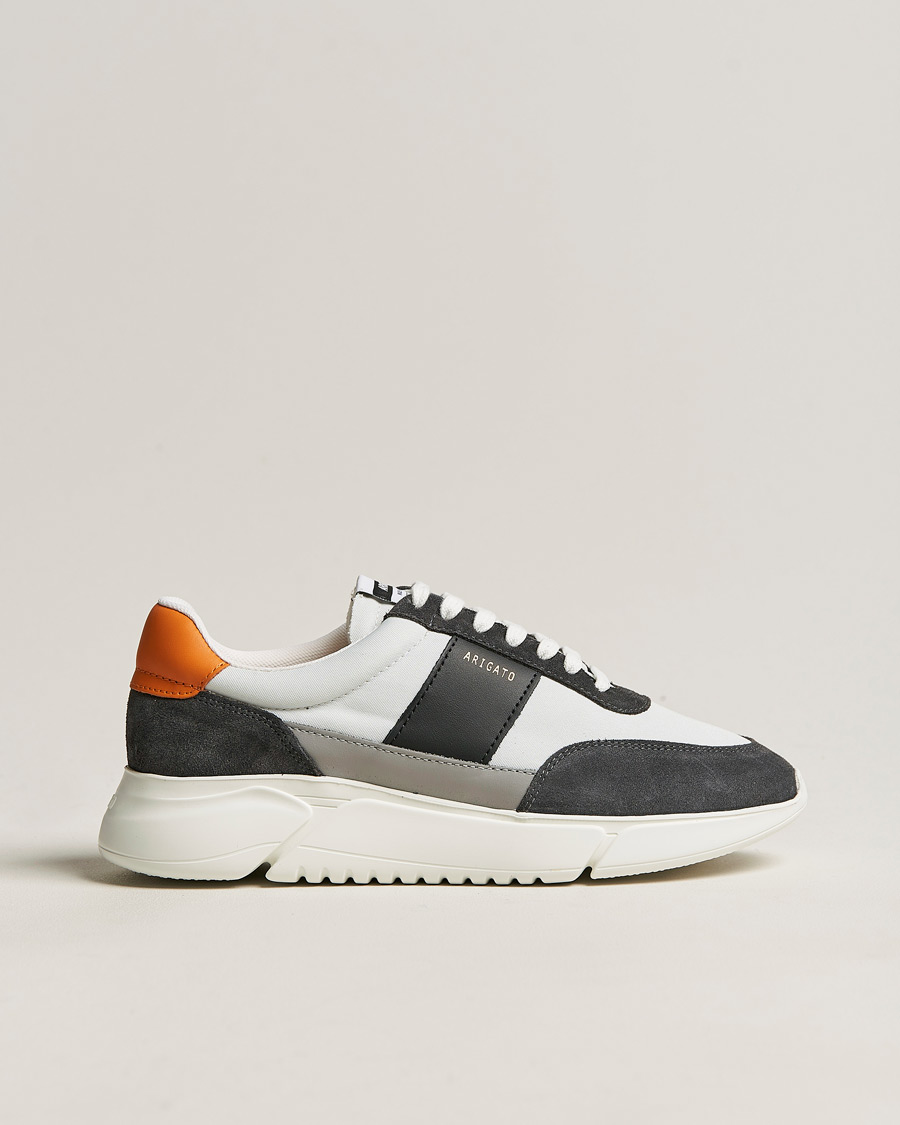 Heren |  | Axel Arigato | Genesis Vintage Runner Sneaker Light Grey/Black/Orange