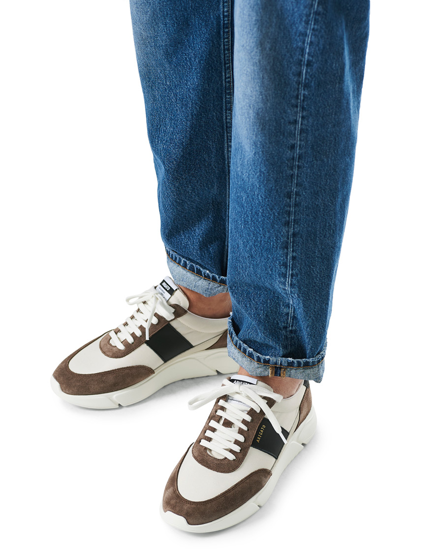 Heren | Axel Arigato Genesis Vintage Runner Sneaker Beige/Brown/Black | Axel Arigato | Genesis Vintage Runner Sneaker Beige/Brown/Black