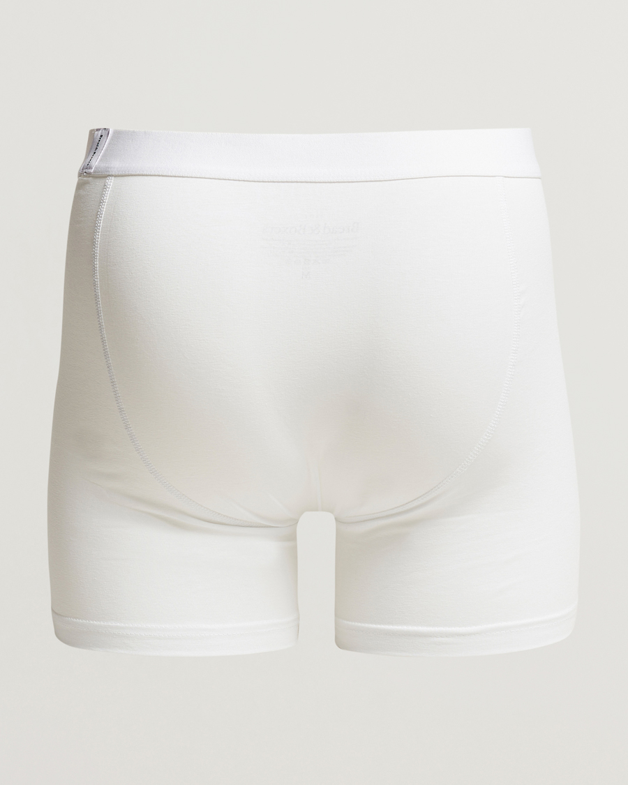 Men | Underwear | Bread & Boxers | 3-Pack Long Boxer Brief White