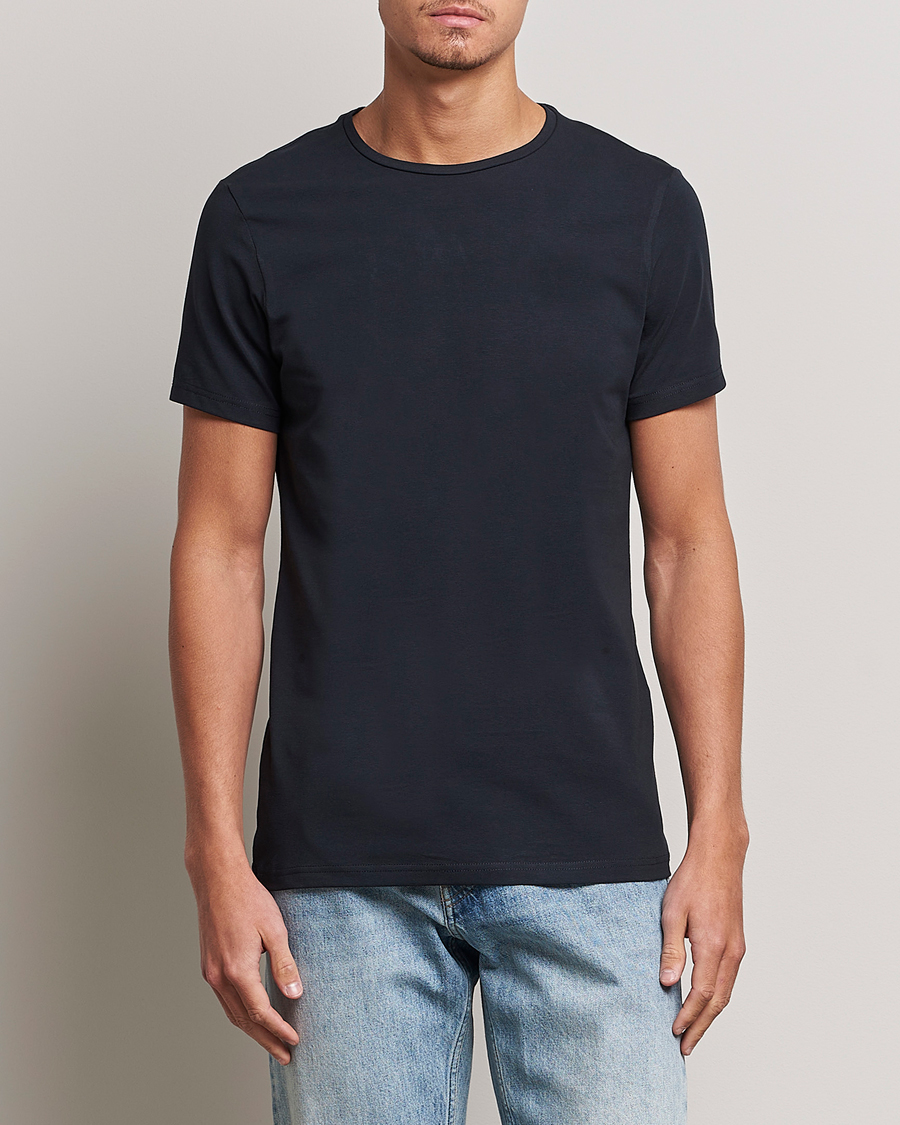 Heren | T-shirts | Bread & Boxers | 2-Pack Crew Neck Tee Dark Navy