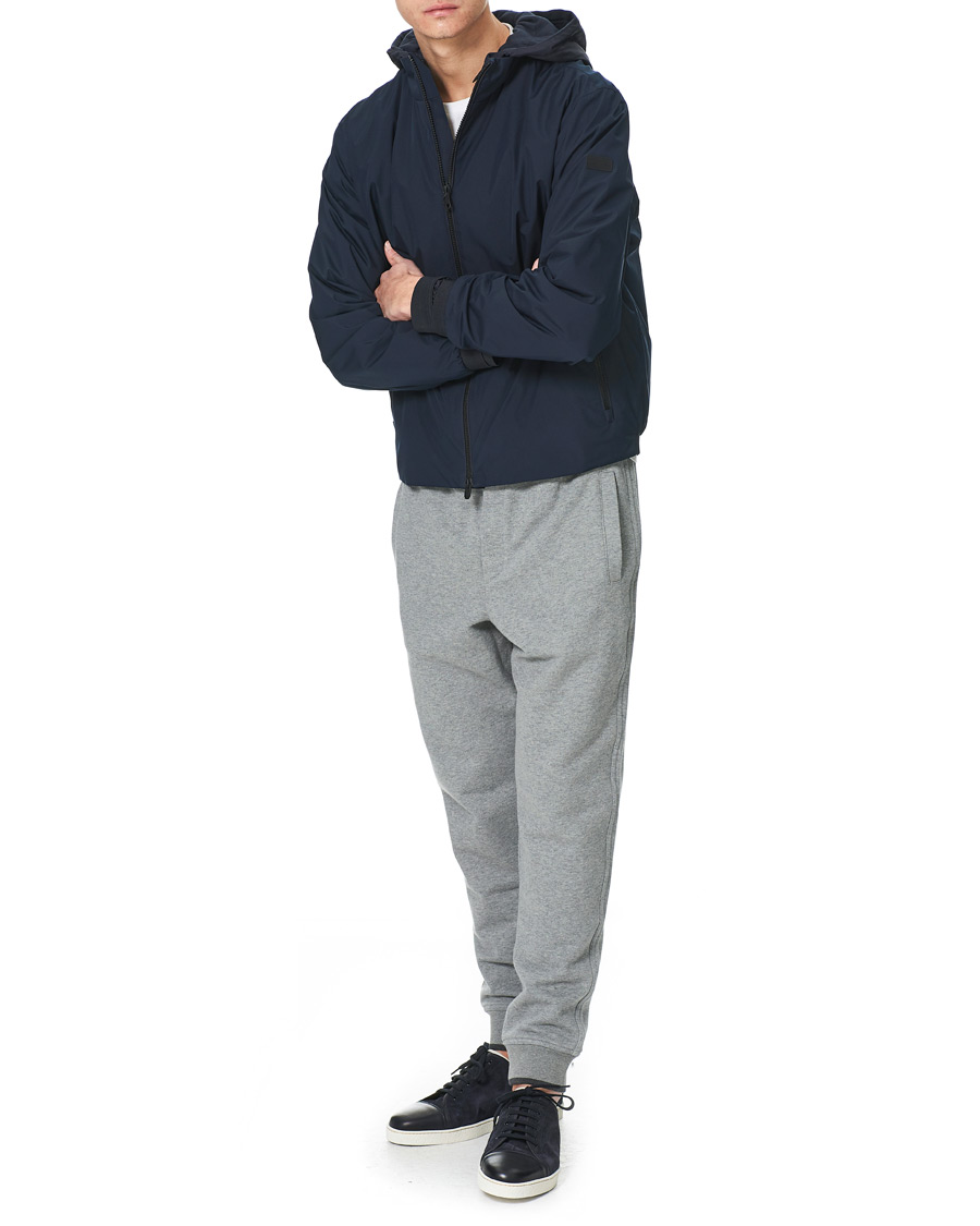 Heren | Broeken | Brioni | French Terry Cotton Sweatpants Light Grey