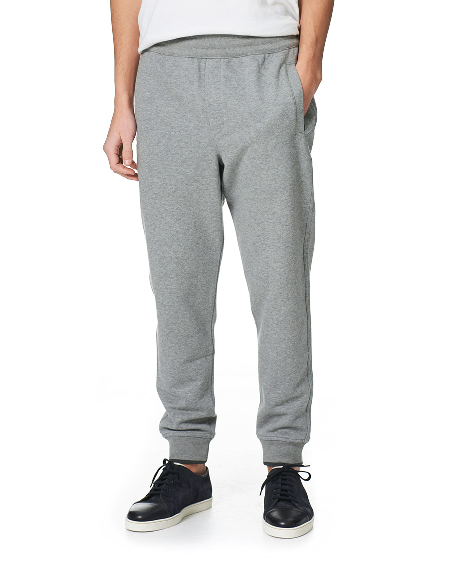 Heren | Broeken | Brioni | French Terry Cotton Sweatpants Light Grey