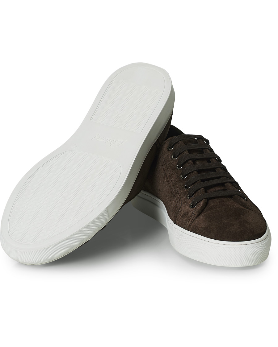 Heren | Brioni Cassetta Suede Sneakers Dark Brown | Brioni | Cassetta Suede Sneakers Dark Brown