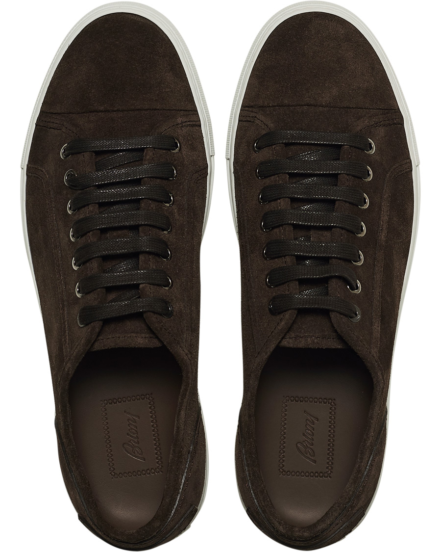 Heren | Brioni Cassetta Suede Sneakers Dark Brown | Brioni | Cassetta Suede Sneakers Dark Brown