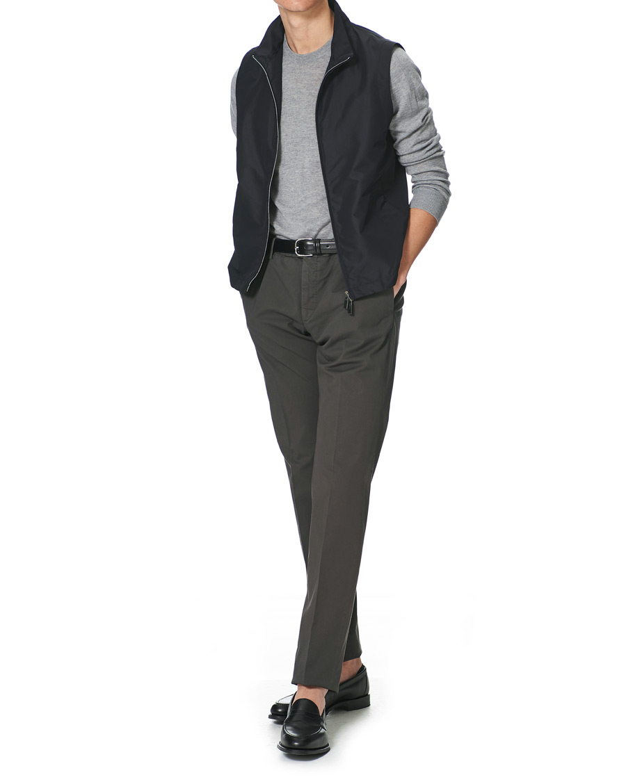 Heren | Jassen | Canali | Microfiber Nylon Gilet Navy