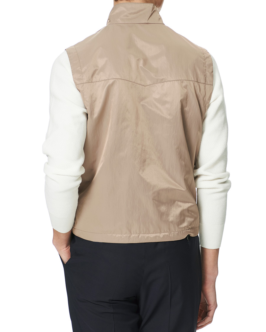 Heren | Jassen | Canali | Microfiber Nylon Gilet Beige