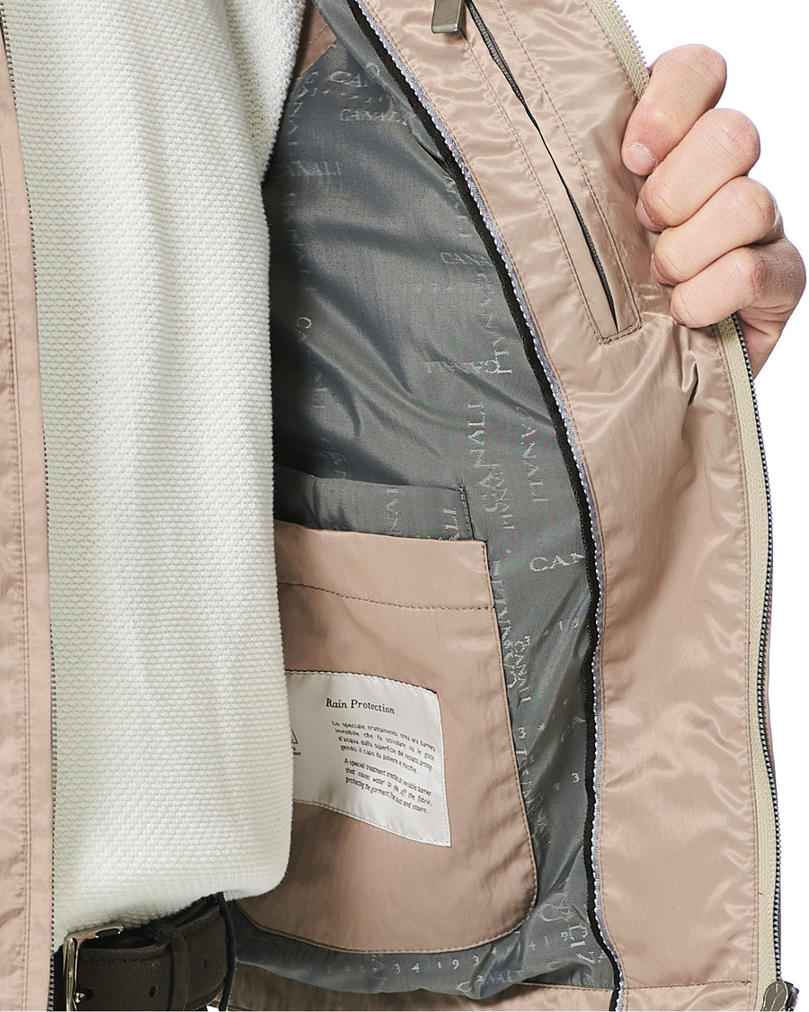 Heren | Jassen | Canali | Microfiber Nylon Gilet Beige