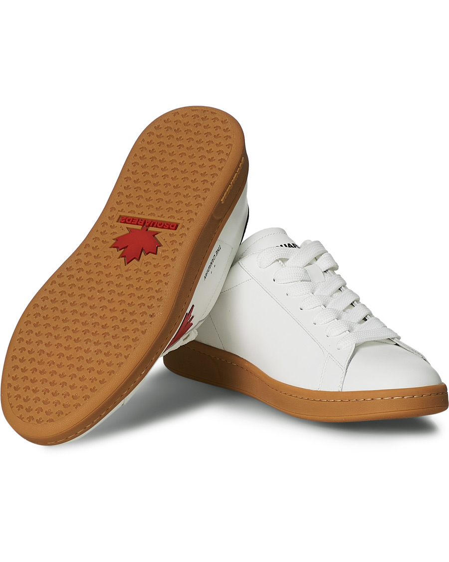 Heren | Dsquared2 Leaf Boxer Sneaker White | Dsquared2 | Leaf Boxer Sneaker White