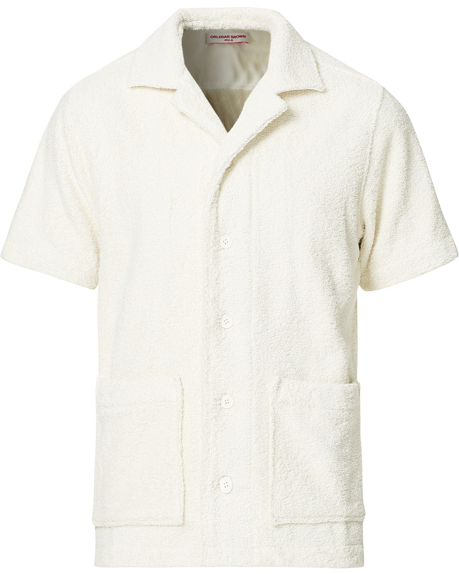 Heren | Overhemden | Orlebar Brown | Griffith Relaxed Terry Lounge Shirt Cloud