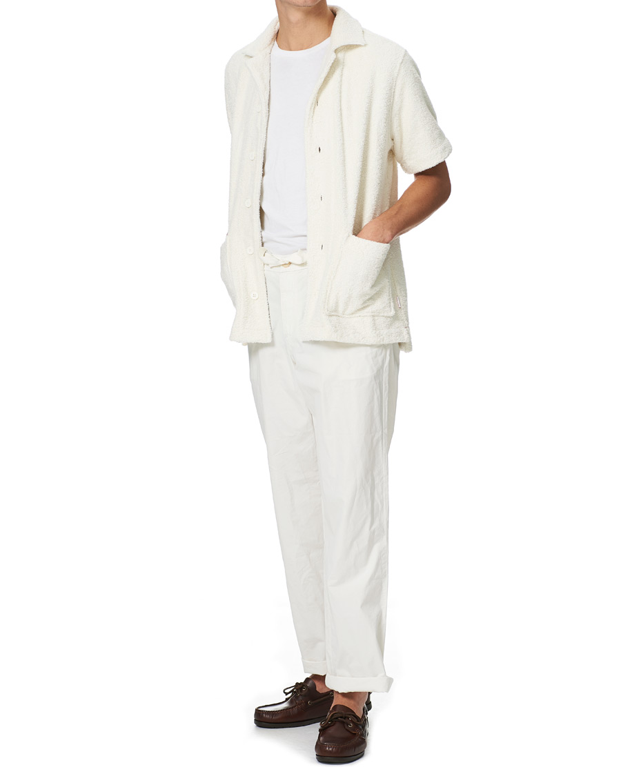 Heren | Overhemden | Orlebar Brown | Griffith Relaxed Terry Lounge Shirt Cloud