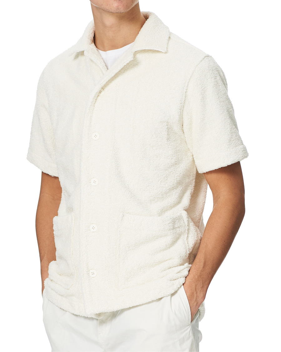 Heren | Overhemden | Orlebar Brown | Griffith Relaxed Terry Lounge Shirt Cloud
