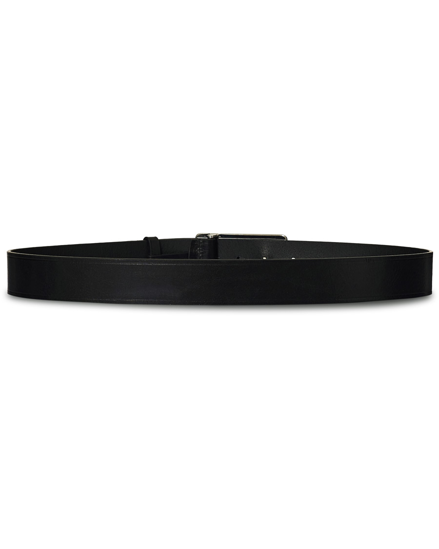 Heren | Dsquared2 Logo Plate Leather Belt Black | Dsquared2 | Logo Plate Leather Belt Black