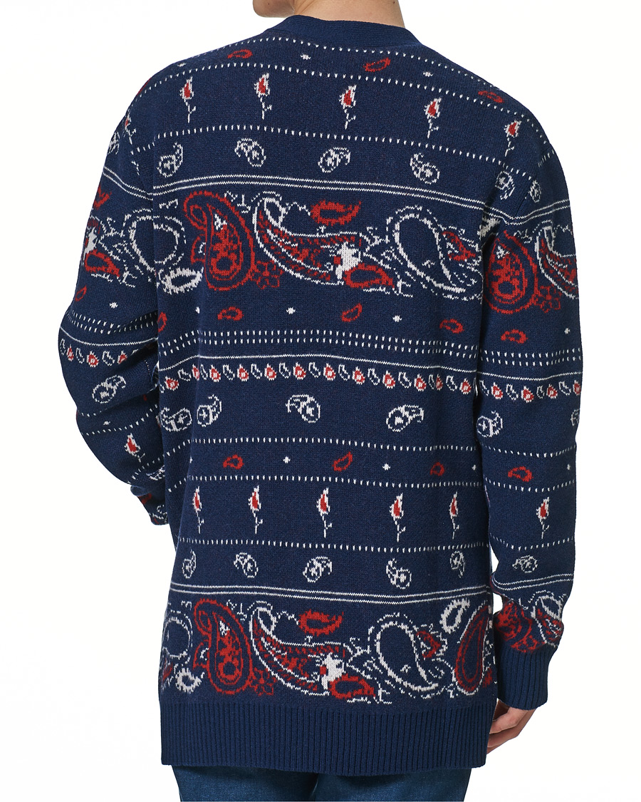 Heren | Truien | Etro | Jacquard Wool/Cashmere Cardigan Navy