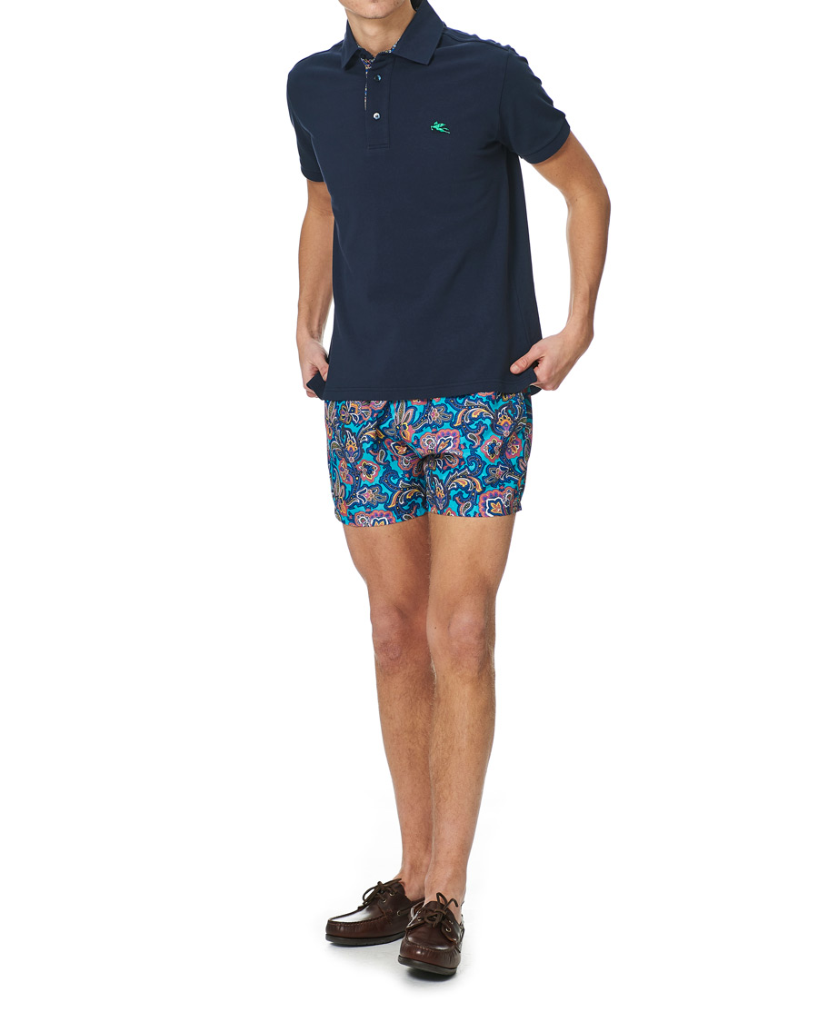 Heren | Zwembroek | Etro | Paisley Swim Trunks Blue