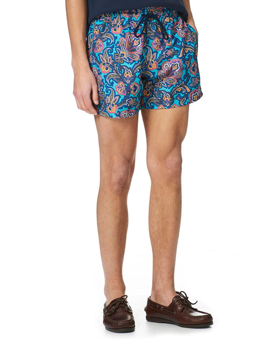 Heren | Zwembroek | Etro | Paisley Swim Trunks Blue