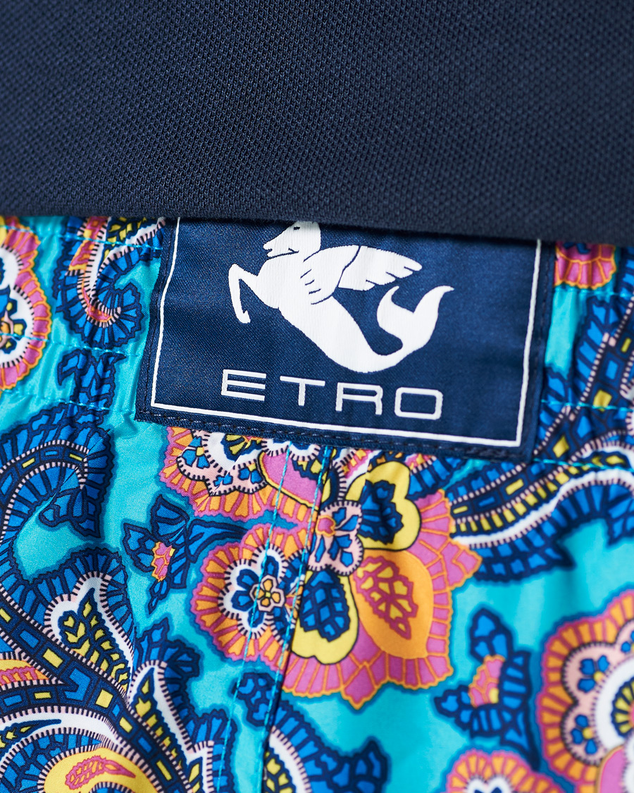 Heren | Zwembroek | Etro | Paisley Swim Trunks Blue