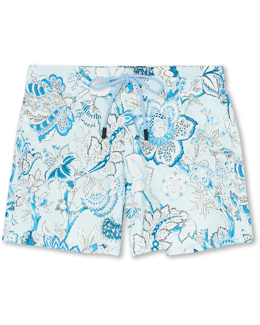 Heren | Zwembroek | Etro | Floral Swim Trunks Light Blue