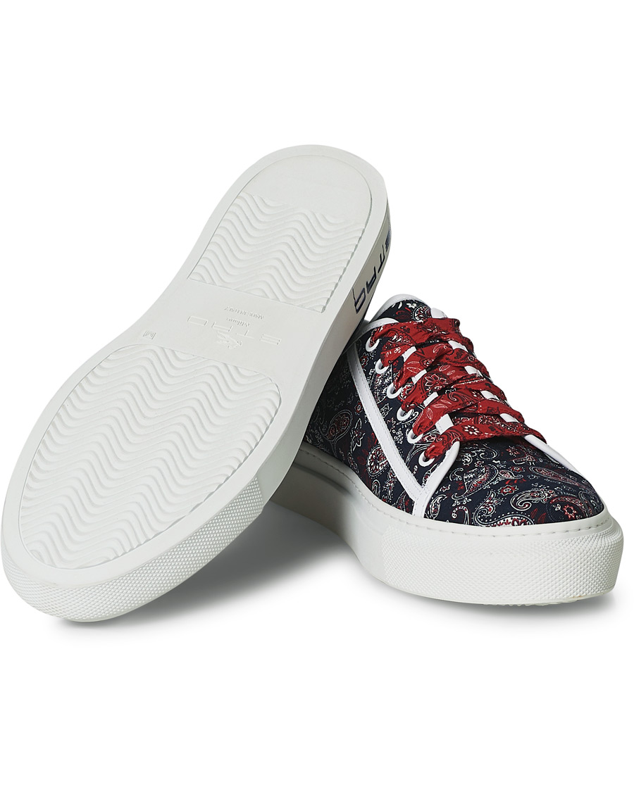 Heren | Etro Bandana Print Sneakers Navy | Etro | Bandana Print Sneakers Navy