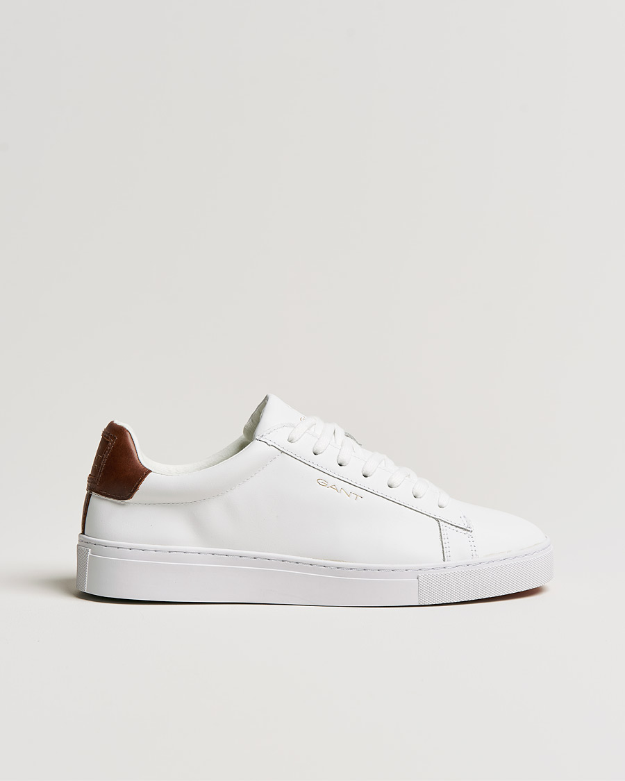 Heren | GANT Mc Julien Sneaker Bright White/Cognac | GANT | Mc Julien Sneaker Bright White/Cognac