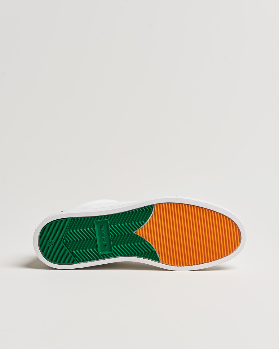 Heren | GANT Mc Julien Sneaker Bright White/Cognac | GANT | Mc Julien Sneaker Bright White/Cognac