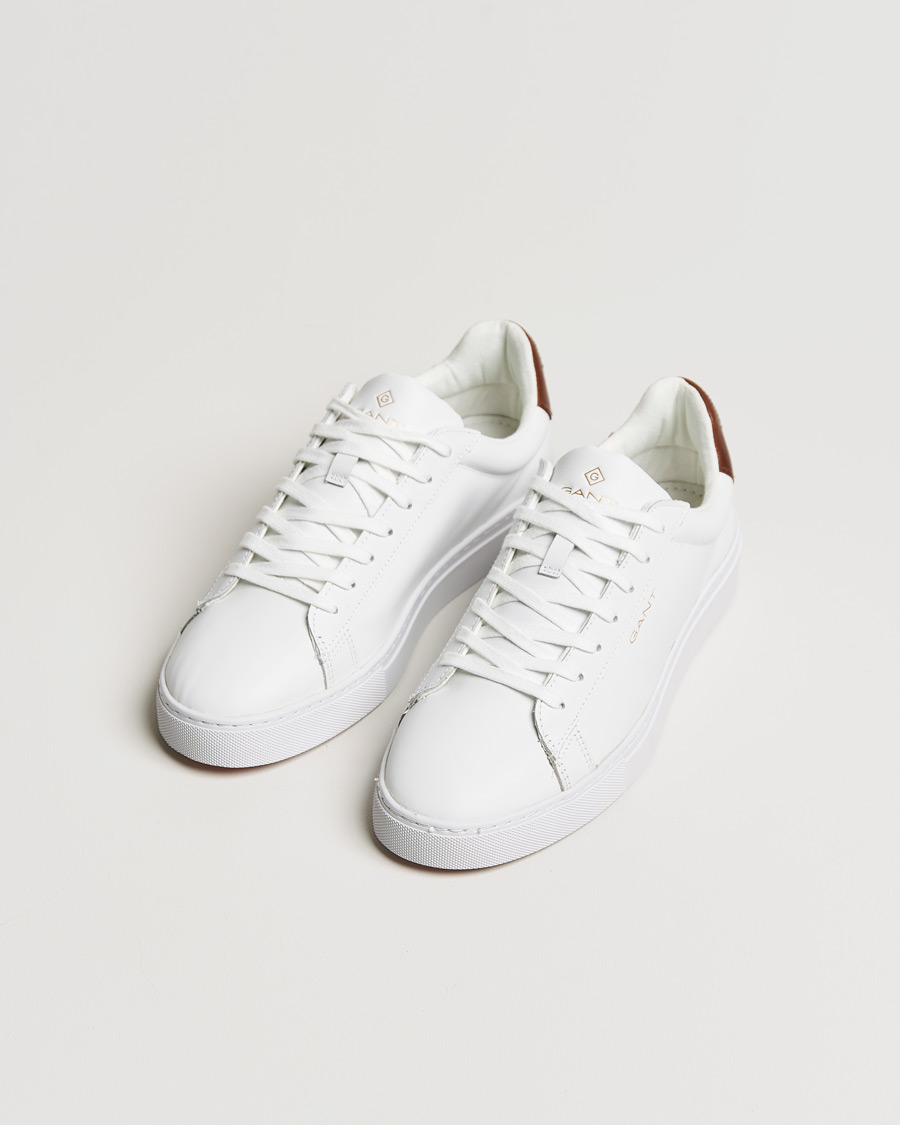 Heren | GANT Mc Julien Sneaker Bright White/Cognac | GANT | Mc Julien Sneaker Bright White/Cognac