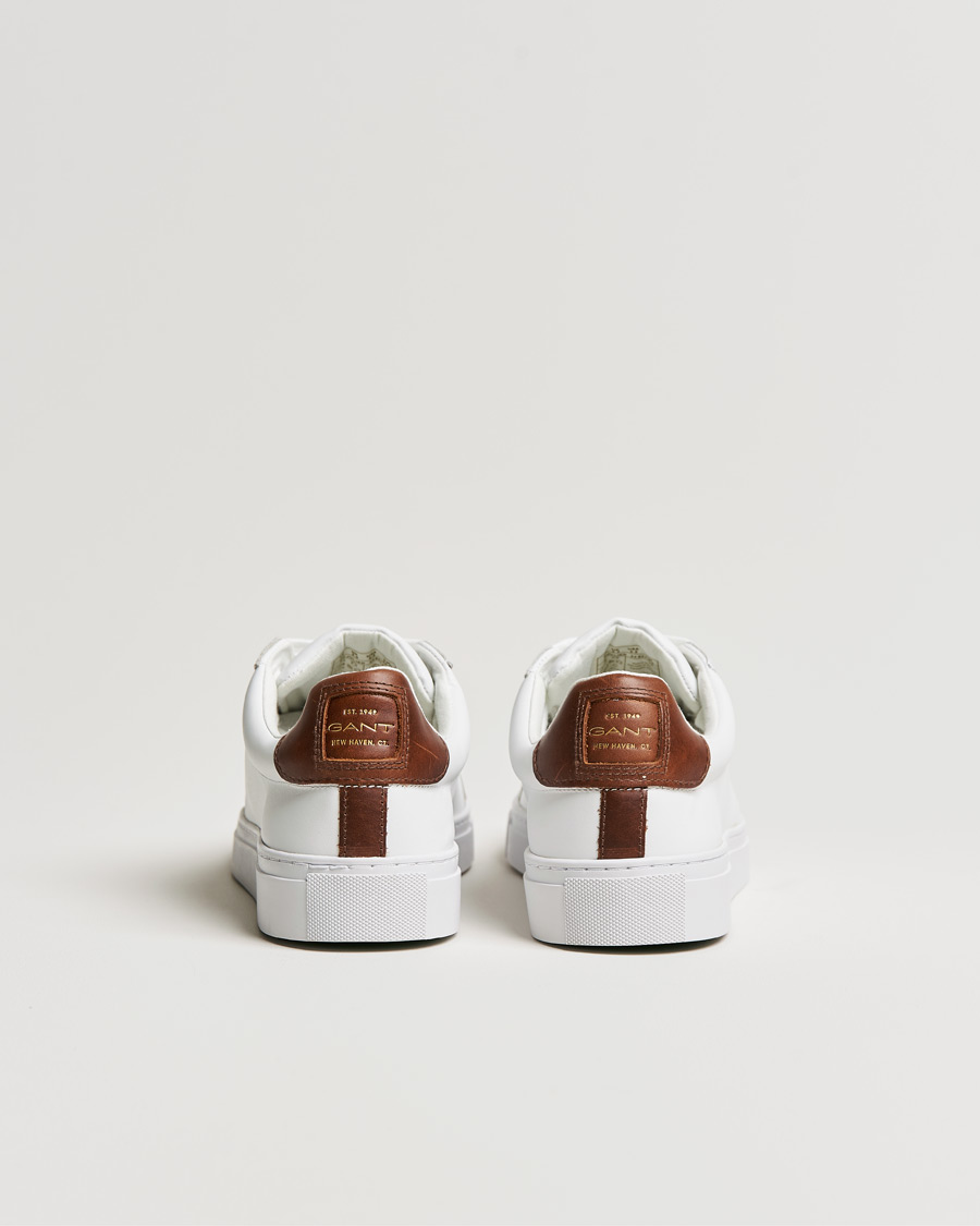 Heren | GANT Mc Julien Sneaker Bright White/Cognac | GANT | Mc Julien Sneaker Bright White/Cognac