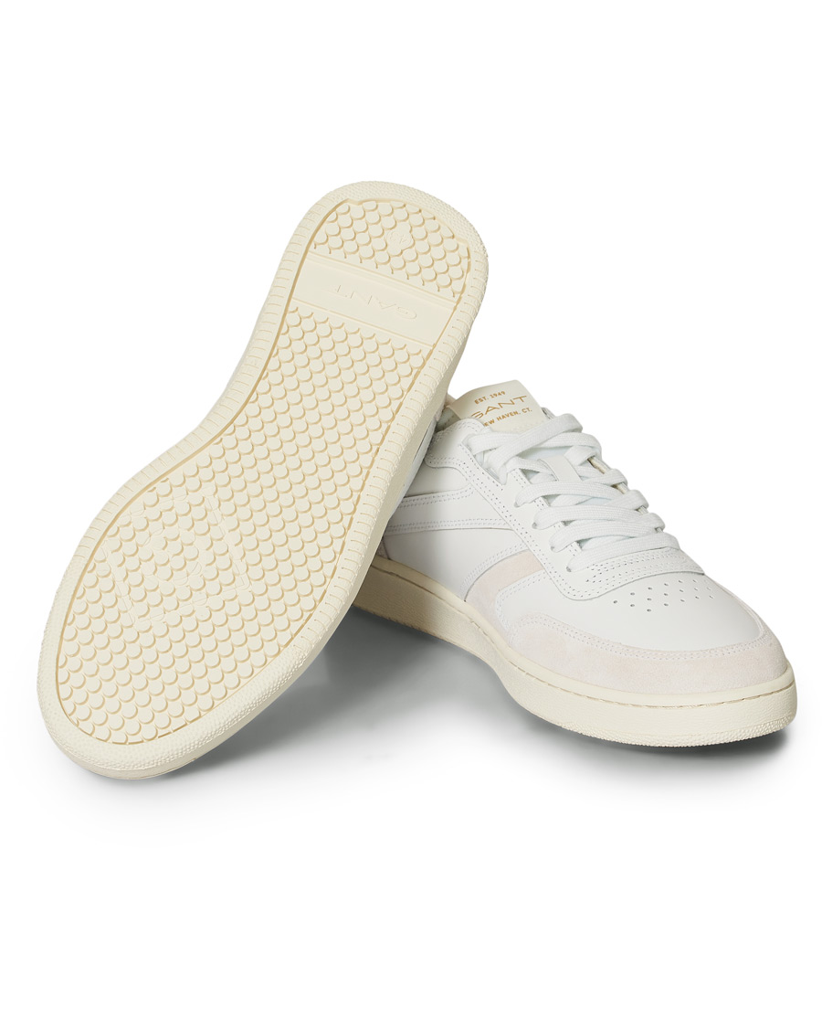 Heren | GANT Goodpal Sneaker White/Sand Suede | GANT | Goodpal Sneaker White/Sand Suede