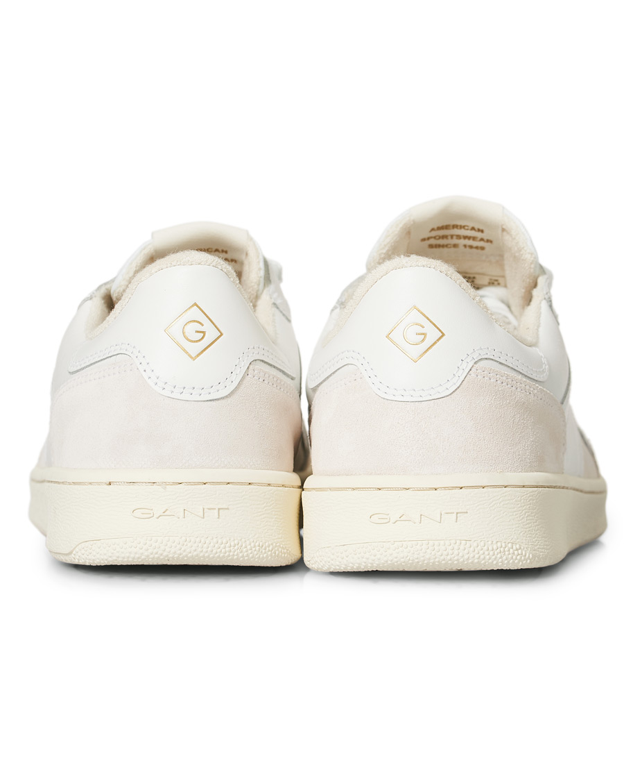 Heren | GANT Goodpal Sneaker White/Sand Suede | GANT | Goodpal Sneaker White/Sand Suede