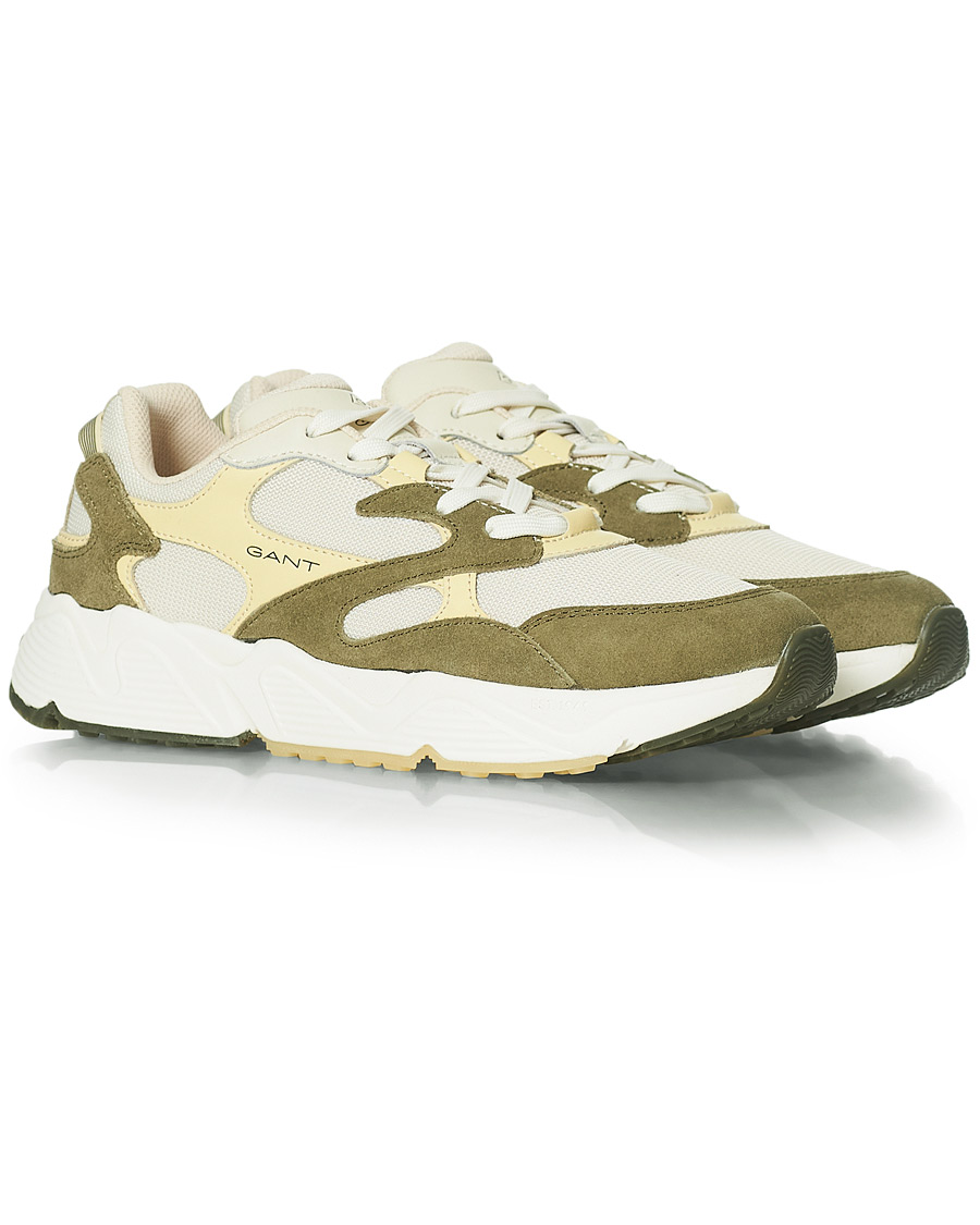 Heren | GANT Profello Running Sneaker Green/Off White | GANT | Profello Running Sneaker Green/Off White