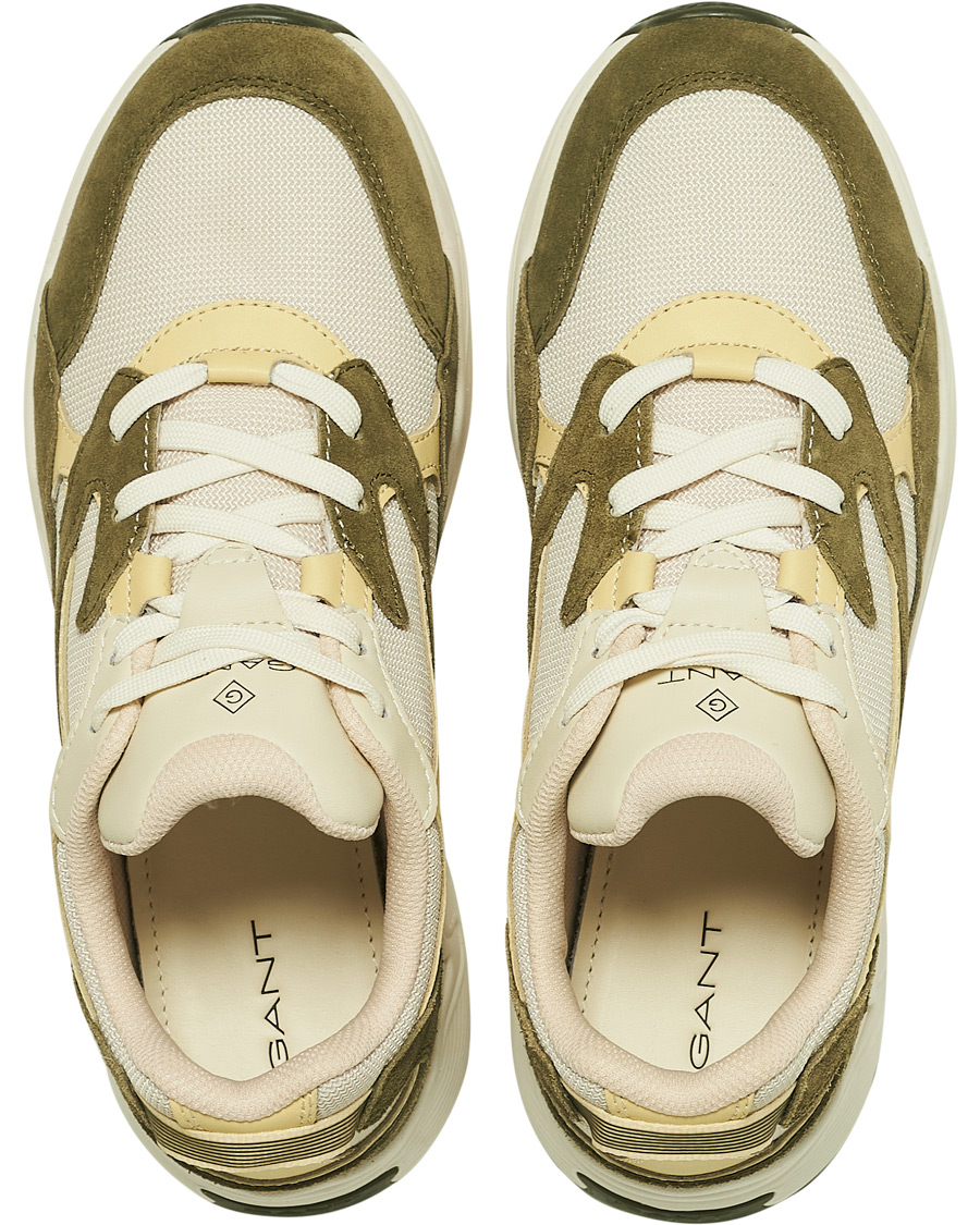 Heren | GANT Profello Running Sneaker Green/Off White | GANT | Profello Running Sneaker Green/Off White