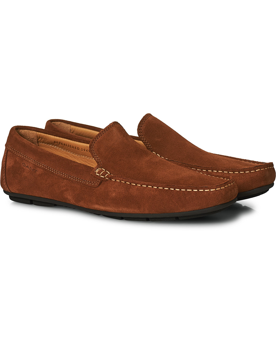 Heren | GANT Mc Bay Car Shoe Cognac Suede | GANT | Mc Bay Car Shoe Cognac Suede