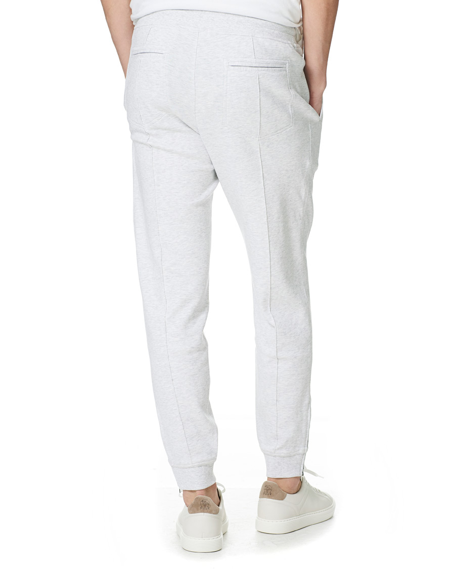 Heren | Broeken | Brunello Cucinelli | Soft Cotton Jersey Sweatpants Pearl Grey