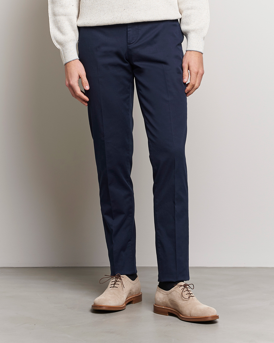 Heren | Italian Department | Brunello Cucinelli | Slim Fit Chinos Navy