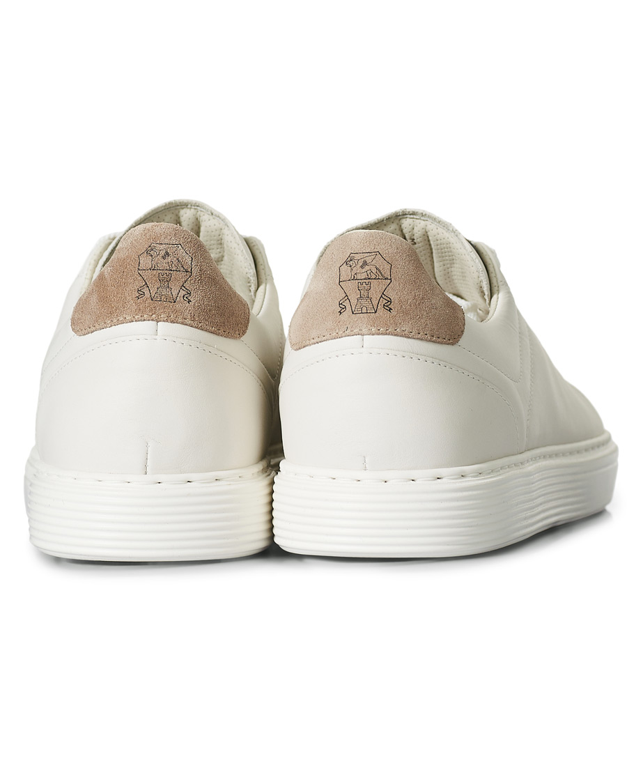 Heren | Brunello Cucinelli Plain Sneaker White Calf | Brunello Cucinelli | Plain Sneaker White Calf