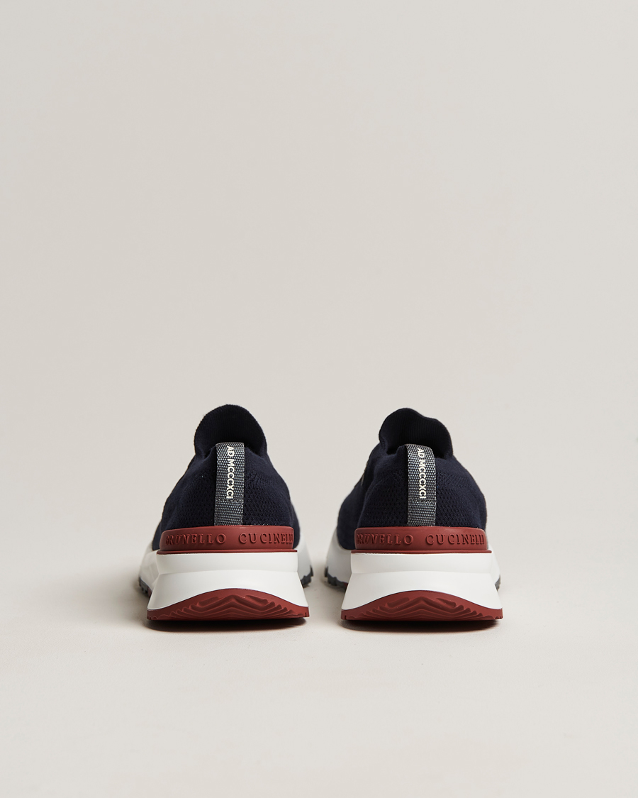 Heren | Sneakers | Brunello Cucinelli | Mesh Running Sneakers Navy