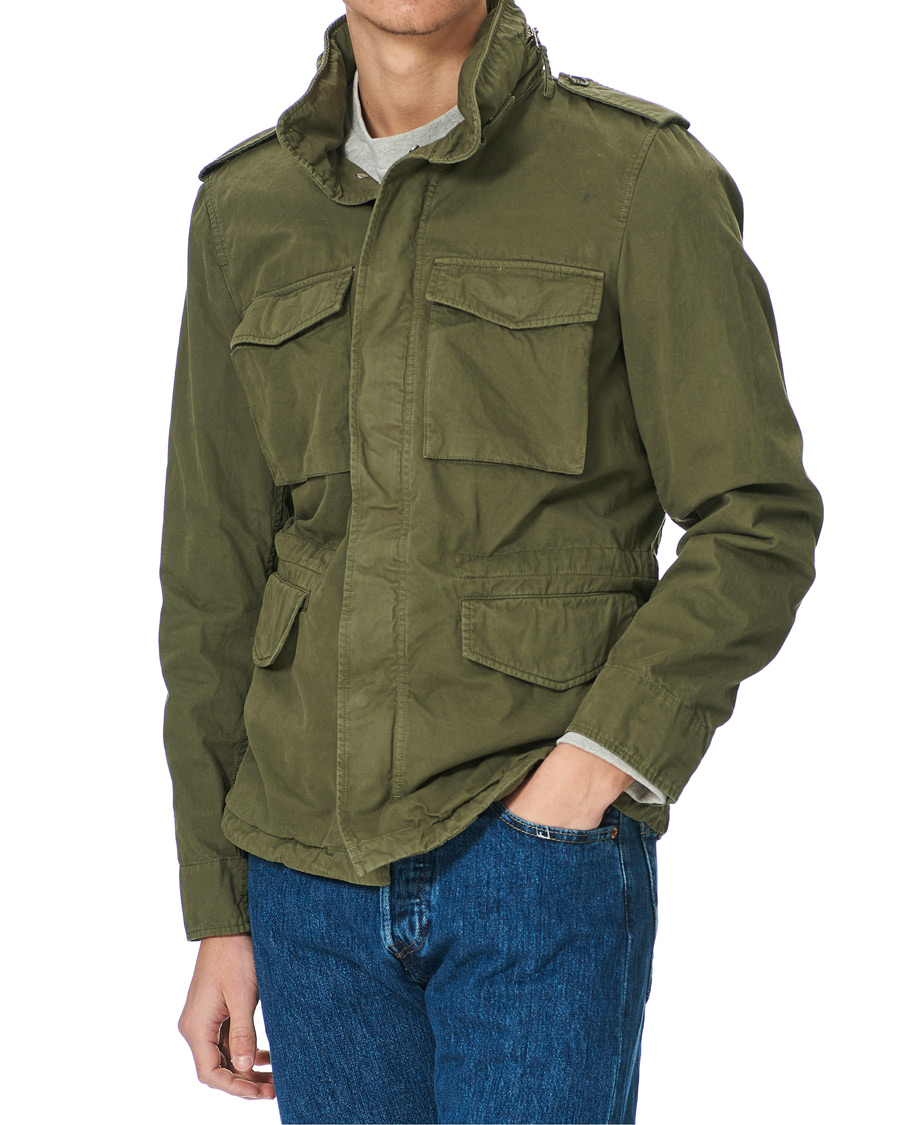 Heren | Jassen | Aspesi | Cotton Field Jacket Army Green