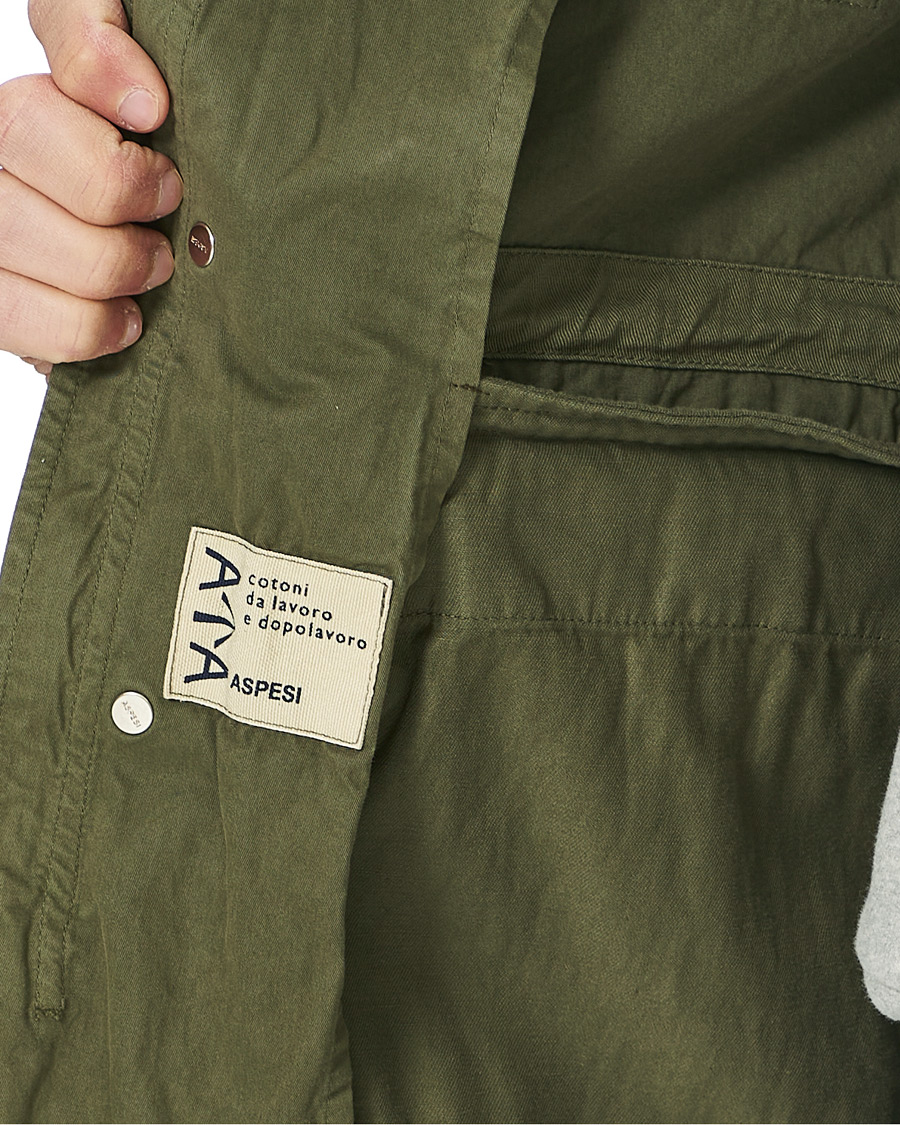 Heren | Jassen | Aspesi | Cotton Field Jacket Army Green