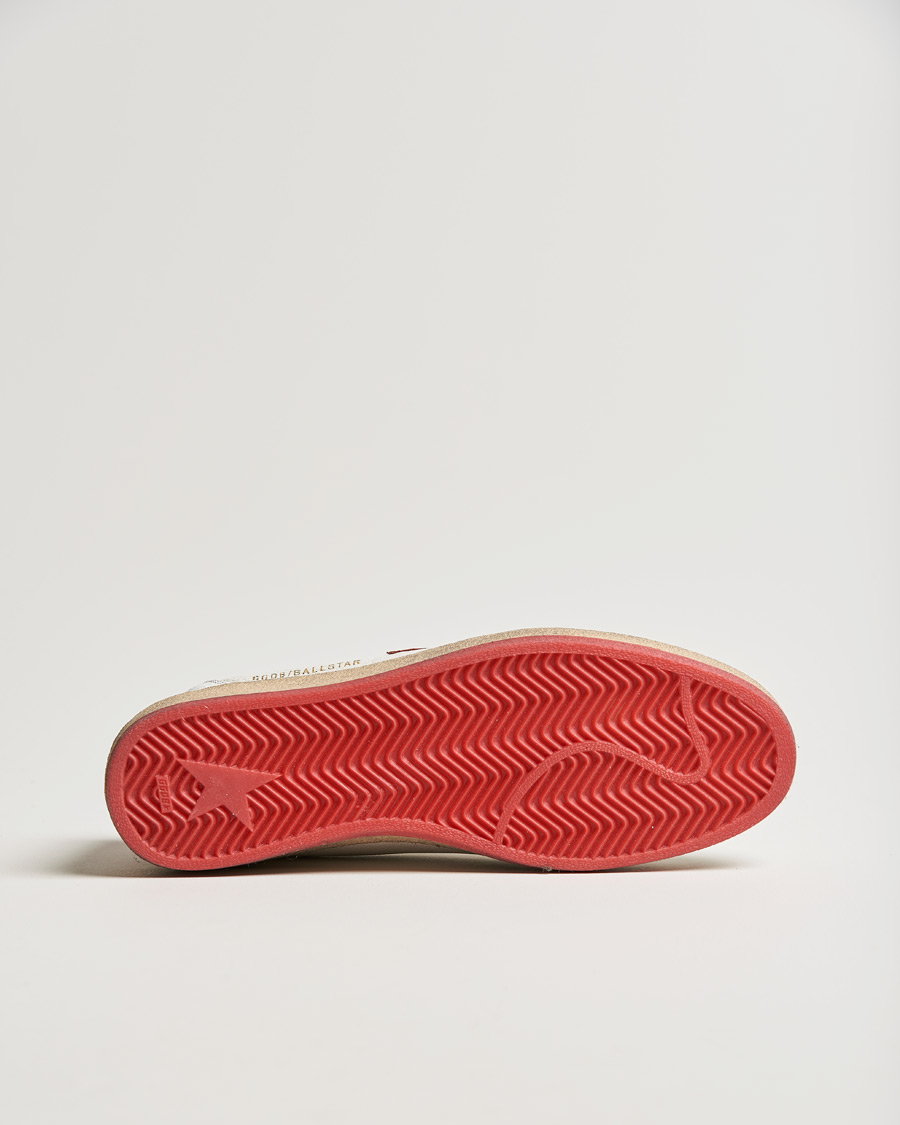 Heren | Golden Goose Deluxe Brand Ball Star Sneakers White/Red | Golden Goose | Deluxe Brand Ball Star Sneakers White/Red