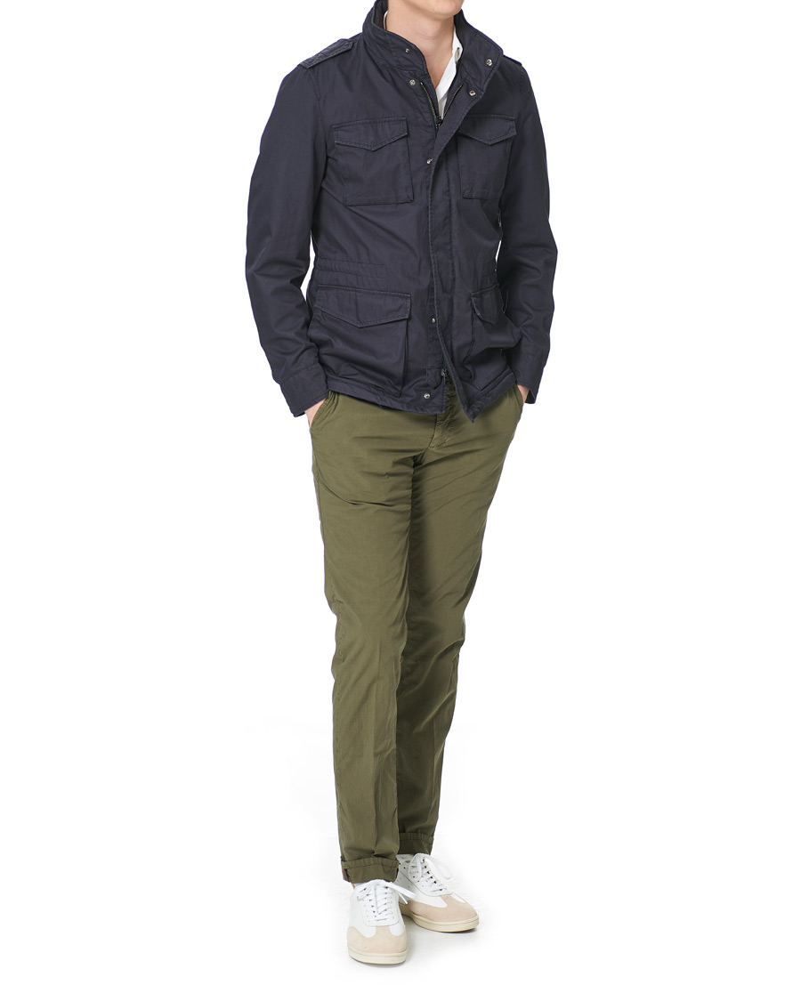 Heren | Broeken | Incotex | Leisure Fit Drawstring Pants Olive