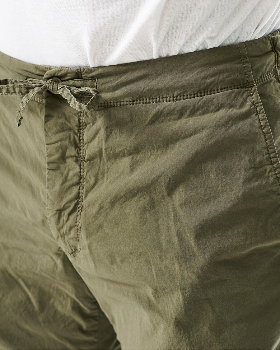 Heren | Broeken | Incotex | Leisure Fit Drawstring Pants Olive