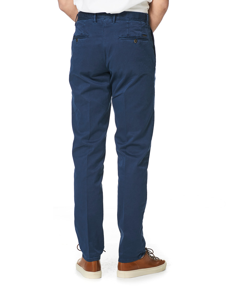 Heren | Broeken | Incotex | Regular Fit Garment Dyed Slacks Navy