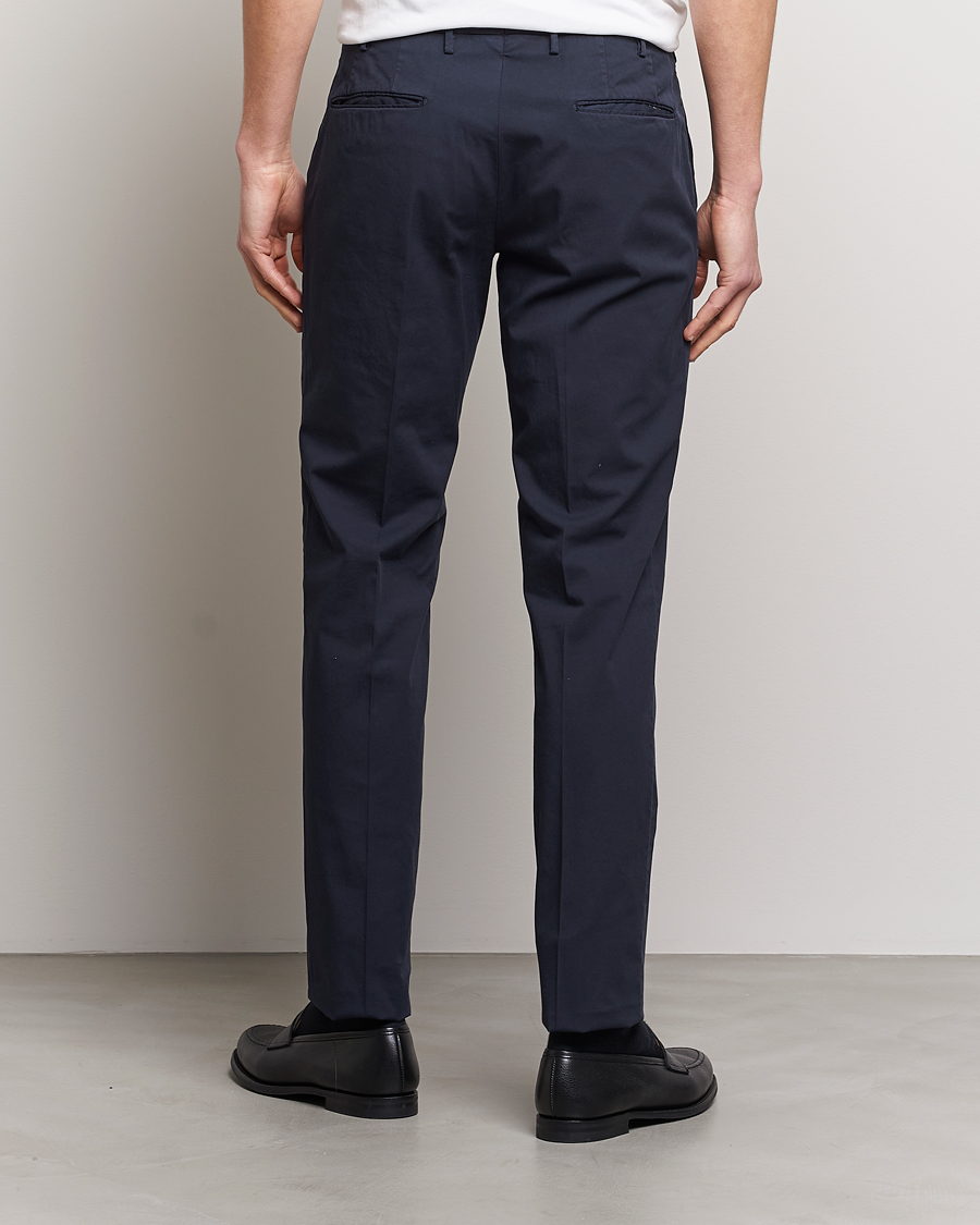 Heren | Broeken | Incotex | Slim Fit Comfort Chinos Navy