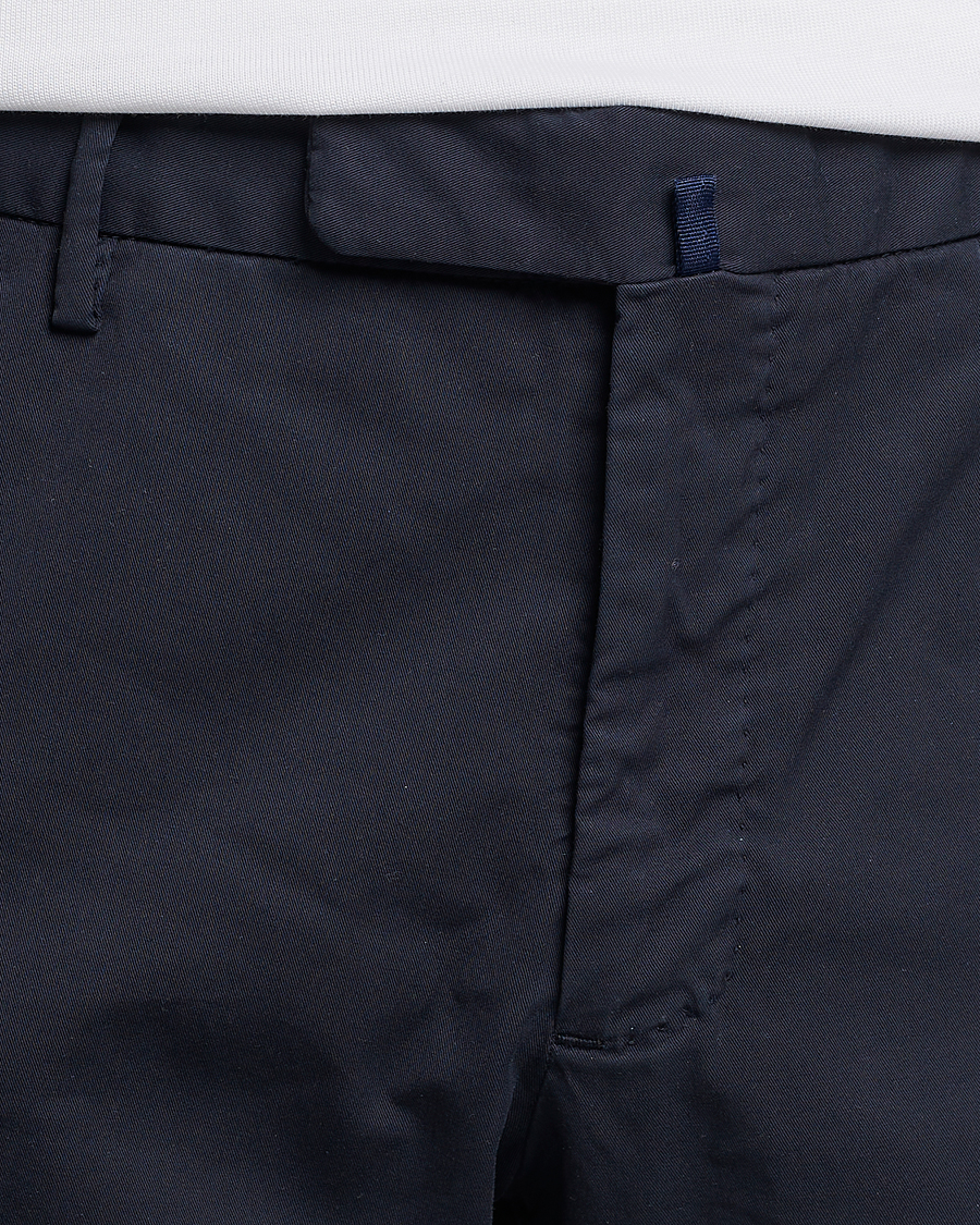 Heren | Broeken | Incotex | Slim Fit Comfort Chinos Navy