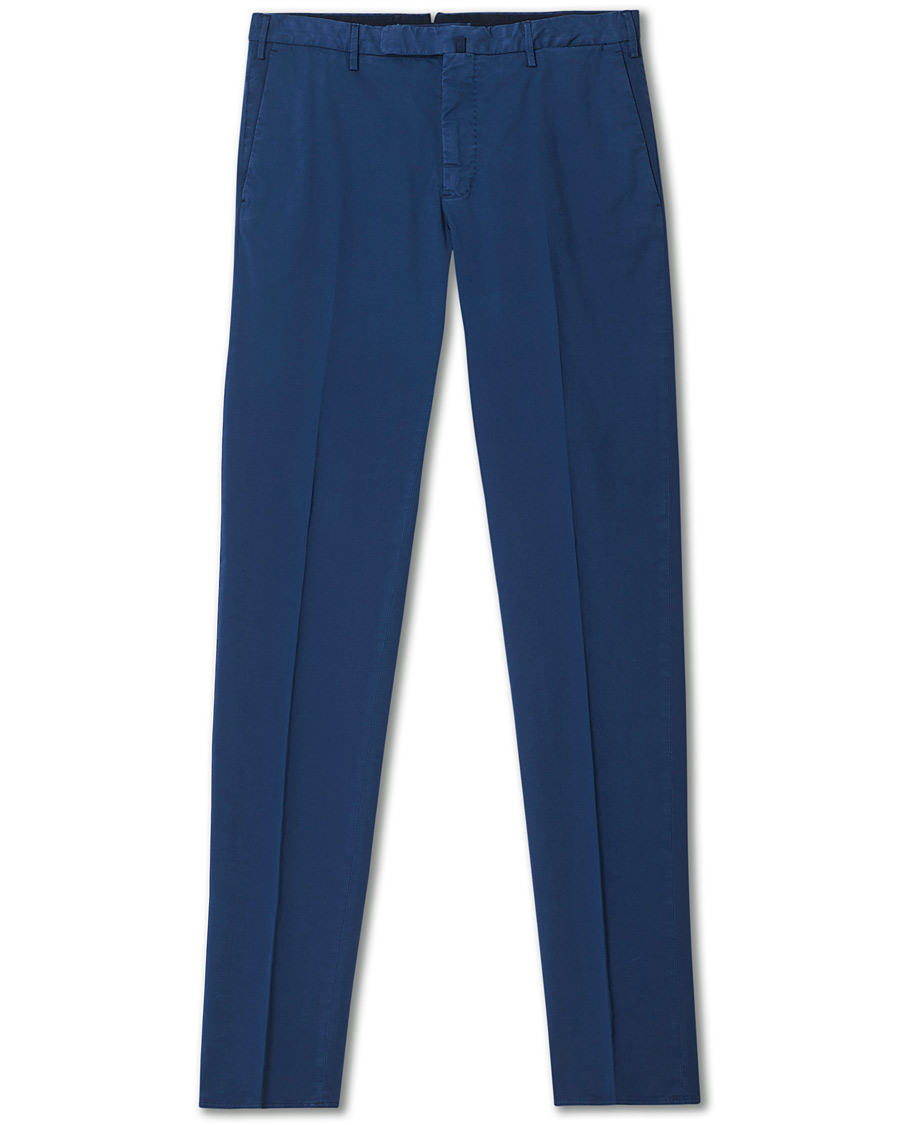 Heren | Broeken | Incotex | Slim Fit Comfort Chinos Royal Blue