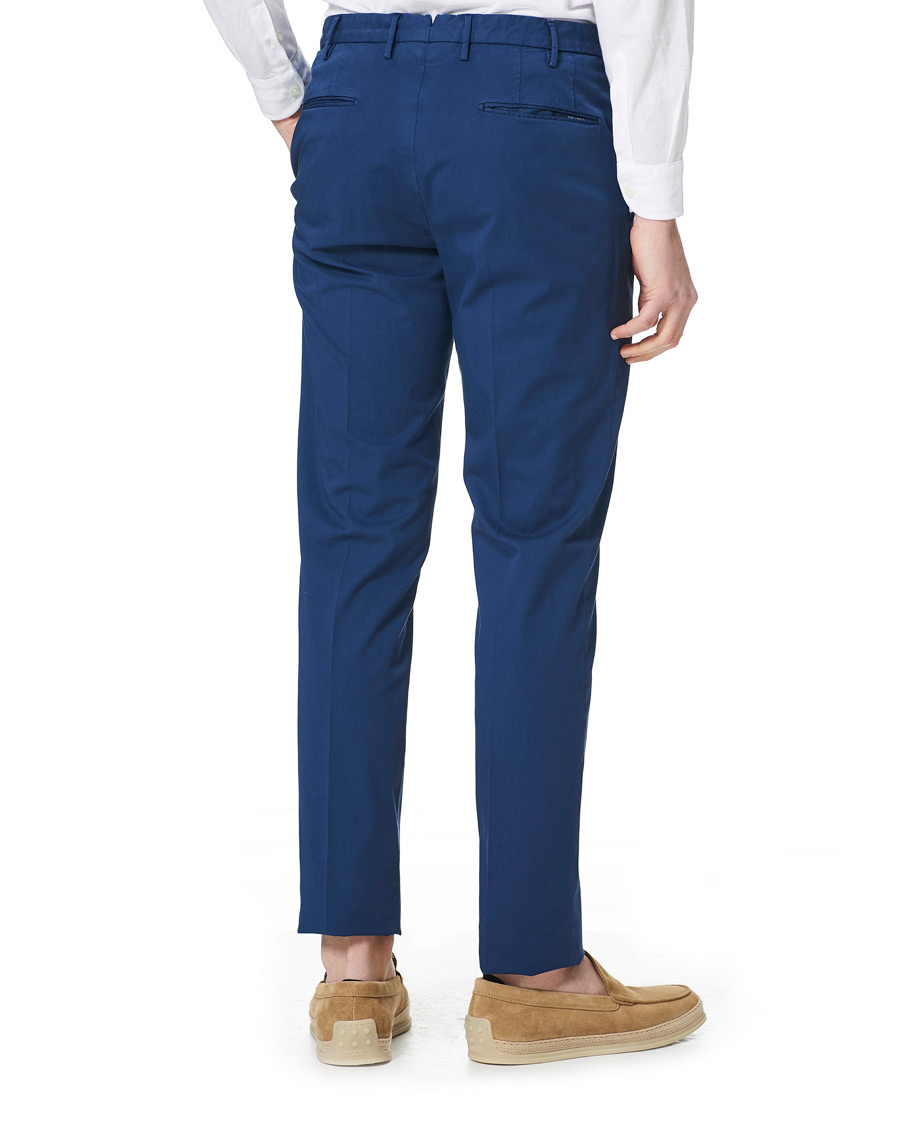 Heren | Broeken | Incotex | Slim Fit Comfort Chinos Royal Blue